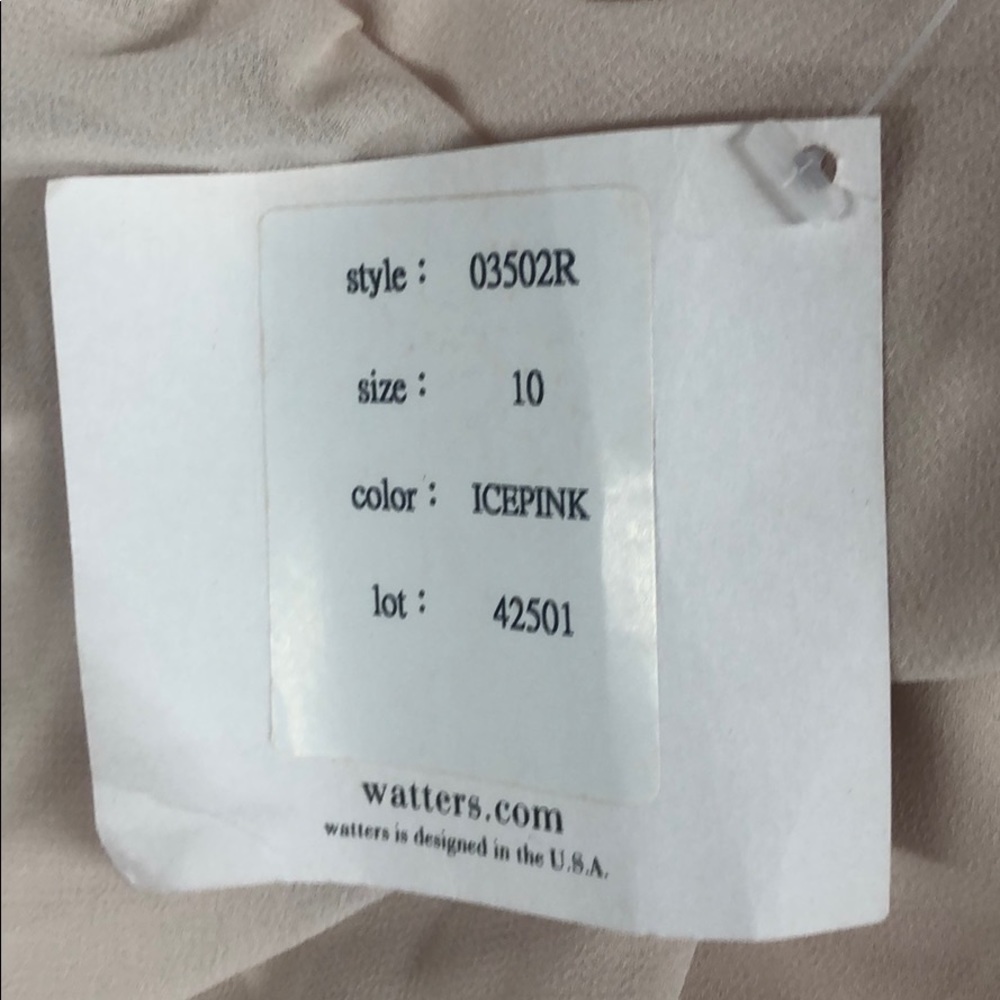 BHLDN WATTERS  NOVA Dress Ice Pink Sz 10 - Picture 8 of 8